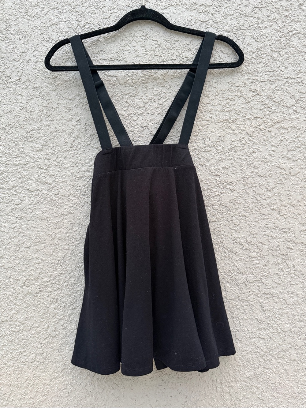 Hot Topic Black Suspender Mini Skirt